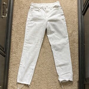 Old Navy OG Straight High Rise White Jeans